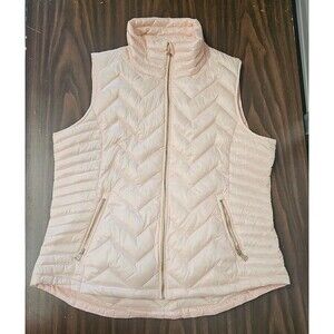 Calvin Klein Women's XXL  Down Puffer Vest Pink Security Pocket Packable